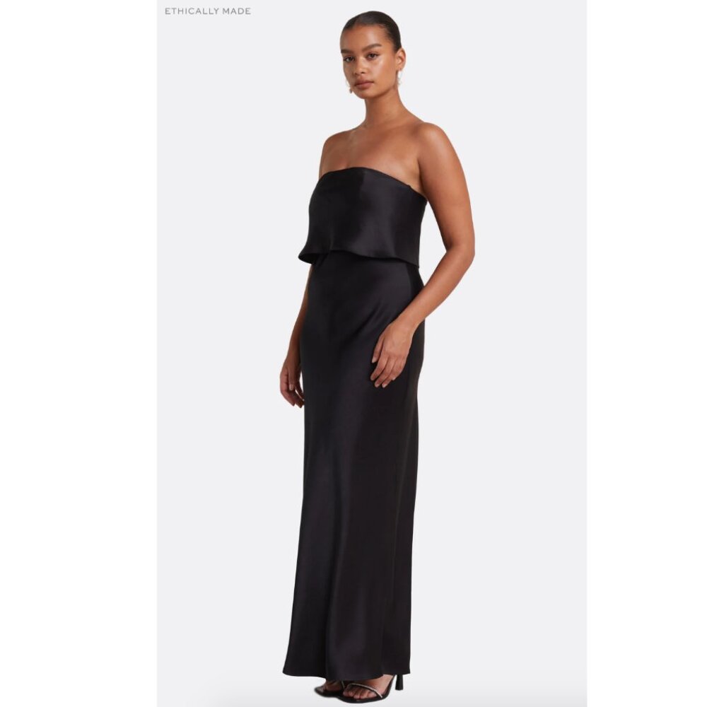 BEC + BRIDGE THE DREAMER OVERLAY DRESS - BLACK